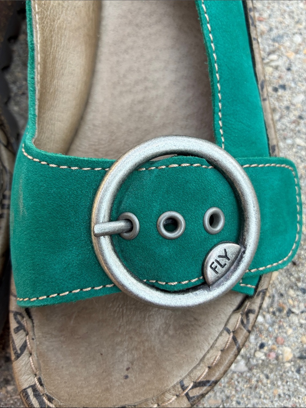 Fly London Woman’s Tram Leather Sandals - Picture 2 of 14